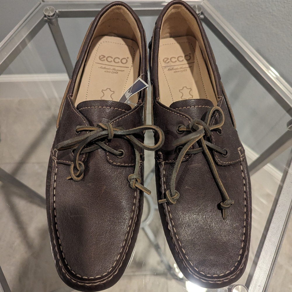 Ecco driving loafer moccasin Brown 46 12 12.5